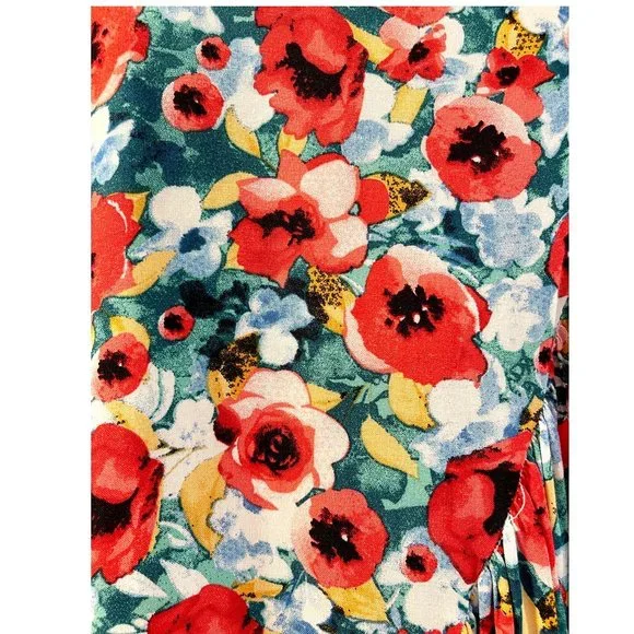 Floral Dress Poppy Print ~ size 22 - 24 ~ Loralette - Picture 5 of 6